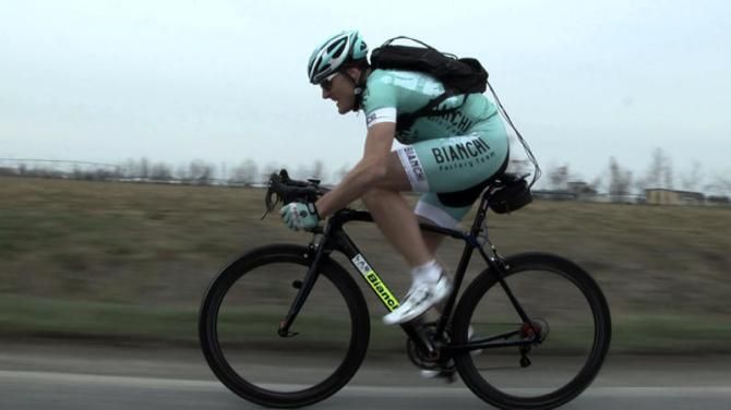 Less vibration transmitted to the rider means more power and less fatigue, Bianchi claims