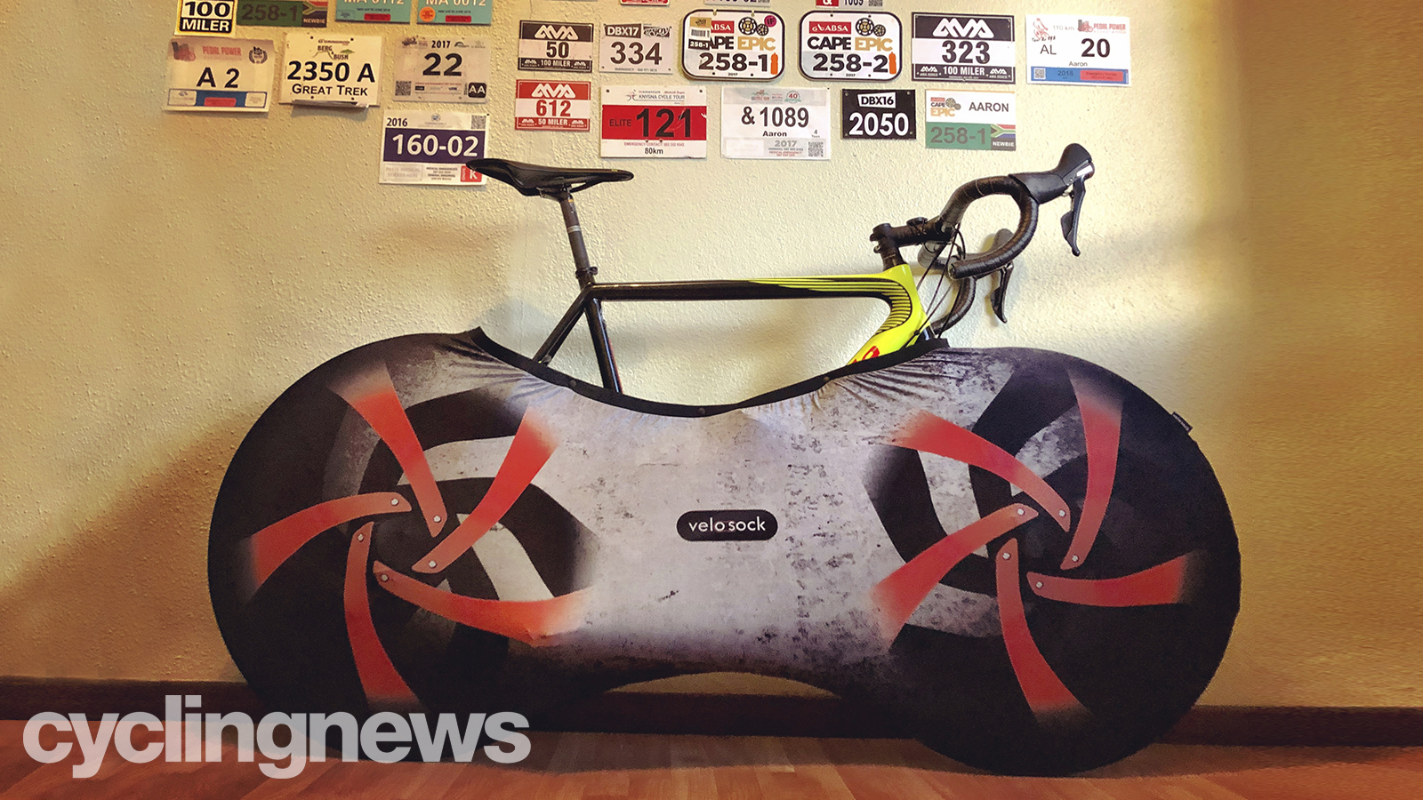 The Velosock is an affordable, simple way to protect both bike and home when storing your pride and joy indoors