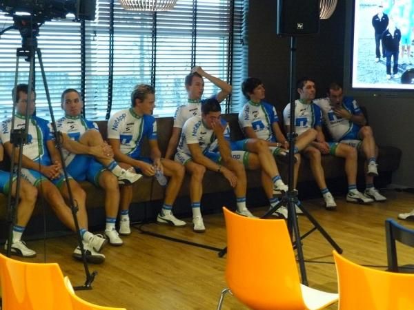 NetApp riders waiting for the show