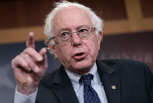 Bernie Sanders was booed and heckled by supporters while giving a speech on Monday.