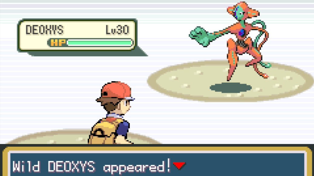 لقاء Deoxys في Pokémon LeafGreen
