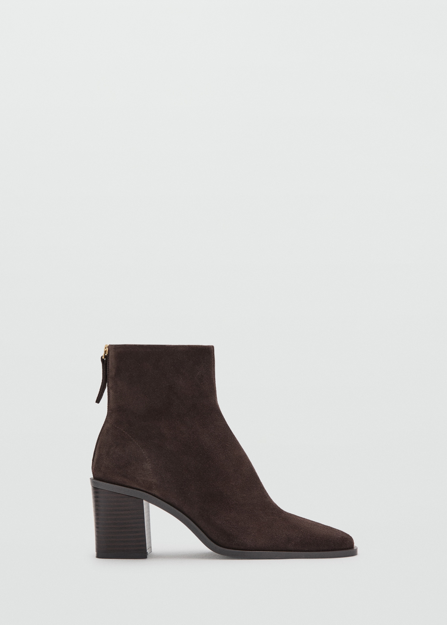 Suede Block-Heel Boots - Women | Mango Usa