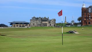 The 18th green at The Old Course, St Andrews