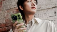 The Honor Magic 9 Pro Max in moss green, shown off for the first time at the 83rd Venice International Film Festival.