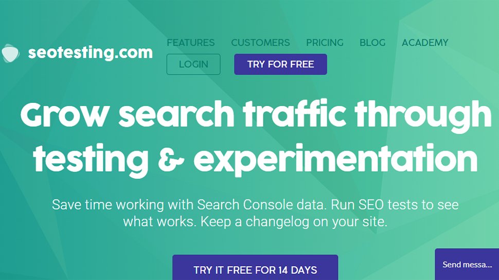 Website screenshot for SEOTesting.com