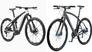 Picture shows the two e-bike models made by Porsche