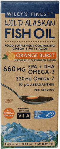 Wiley’s Finest Orange Burst 660mg EPA + DHA, £16.69