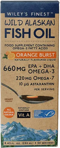 Wiley’s Finest Orange Burst 660mg EPA + DHA, £16.69