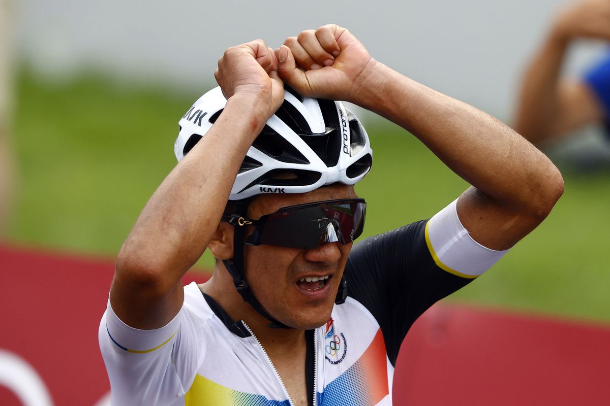 Tokyo 2020 Olympic Games - Olimpiadi Tokyo 2020 - Men's Road Race - Musashinonomori Park - Fuji Internetional Speedway 234 km - 24/07/2021 - Richard Carapaz (ECU - Ineos Grenadiers) - photo Luca Bettini/BettiniPhoto&Acirc;&copy;2021