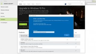 Type in your Windows 10 Pro product key, or the activation key for a Pro version of Windows 7 or 8