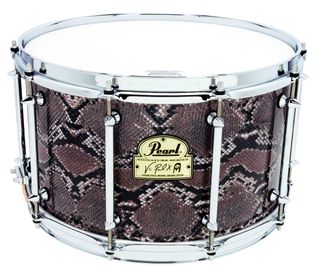 The 8" deep drum here is the biggest in the Pearl snare line-up.