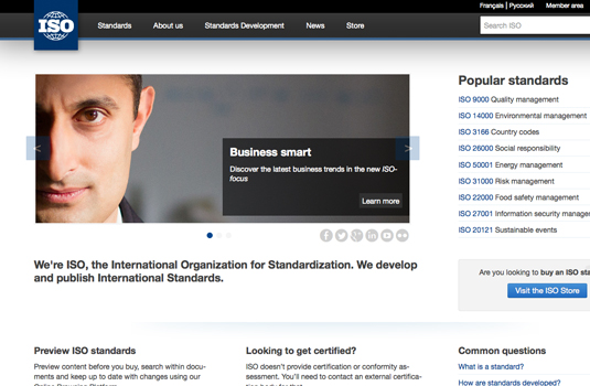 The International Organisation for Standards