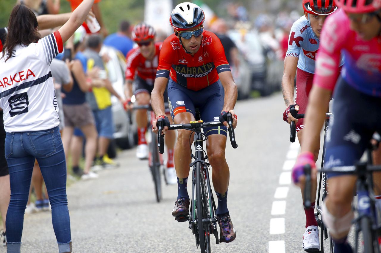 Vincenzo Nibali (Bahrain-Merida) made it into the break once again