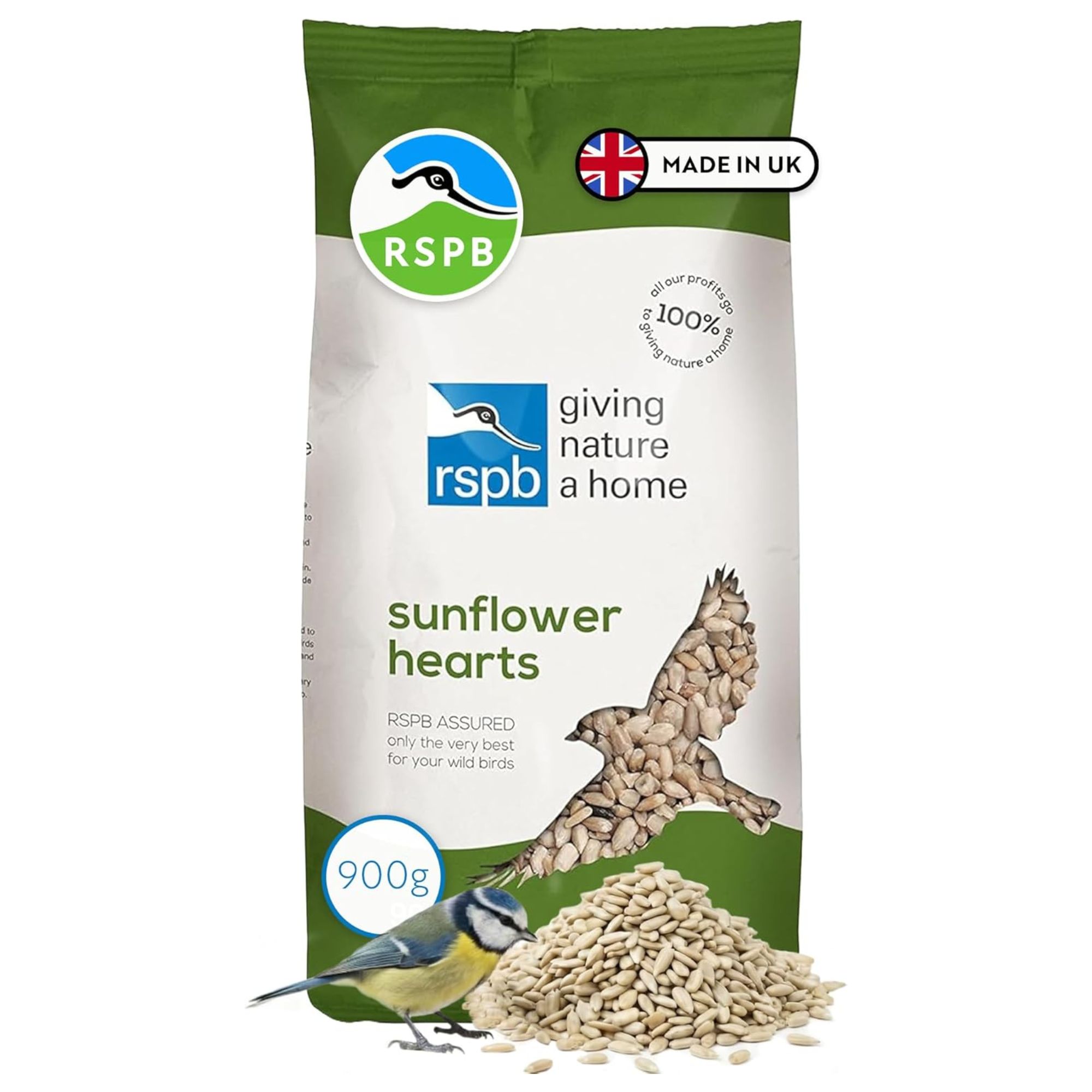 RSPB Sunflower Hearts 900g bag