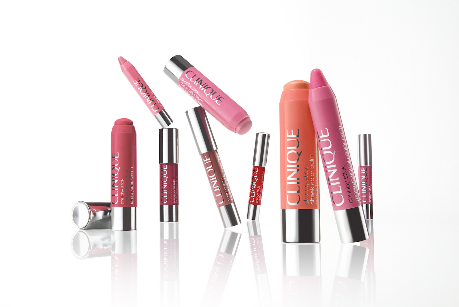 A group of Clinique chubby sticks.