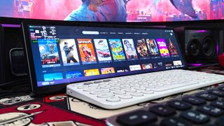 Bazzite PC running on Corsair Xeneon Edge screen