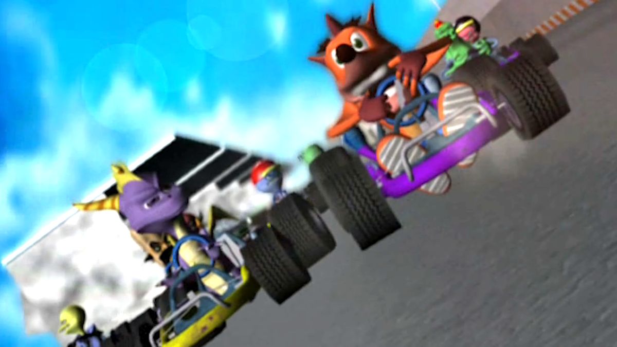 A prototype for the unreleased and unannounced Crash vs Spyro Racing ...