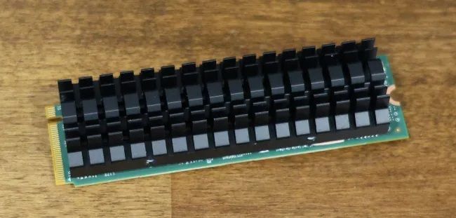 The MemryX M.2 module with heatsink attached