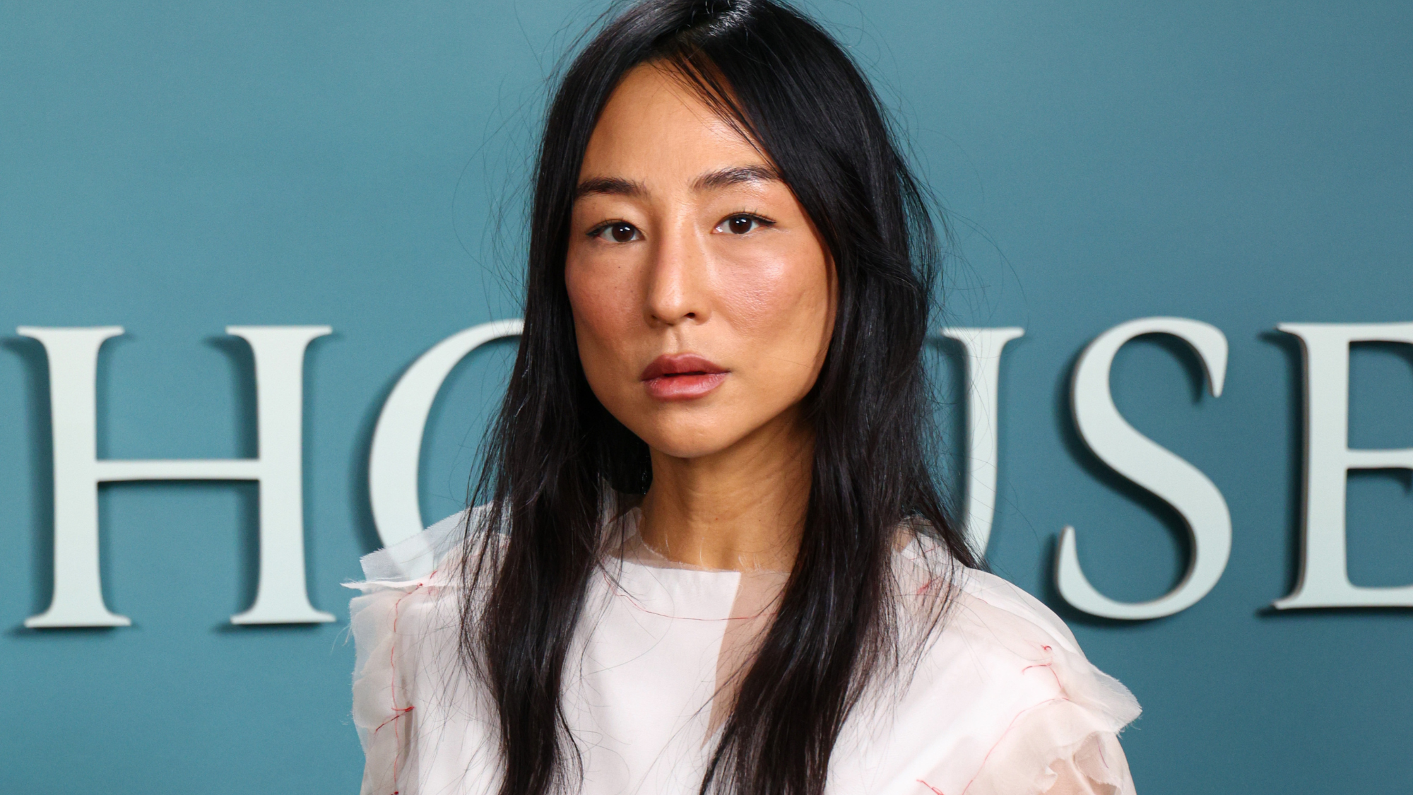 Greta Lee attends the photocall for "The Last House" at The Soho Hotel on August 02, 2026 in London, England. 