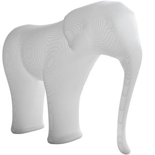 White elephant shaped lamp