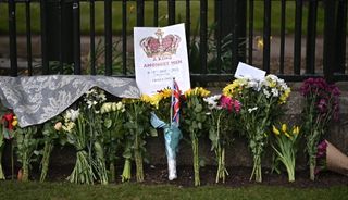 Flowers at St George's Chapel for Prince Philip's funeral