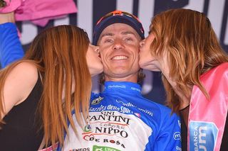 Damiano Cunego (Nippo Vini Fantini) in the mountains jersey