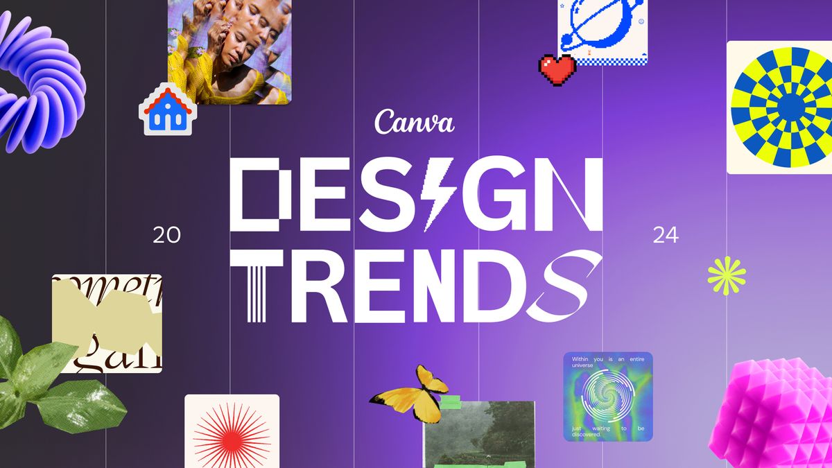 Canva thinks these will be the hot design trends of 2024 Canva Graphic