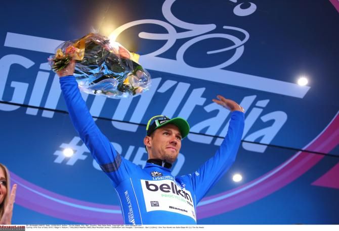 Maarten Tjallingii remains in the climbers jersey