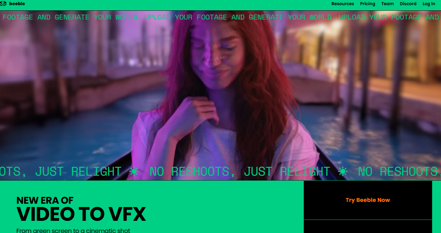 Screen grab of Beeble