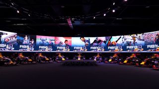 The Oracle Red Bull Racing Team's new massive video wall from PPDS.