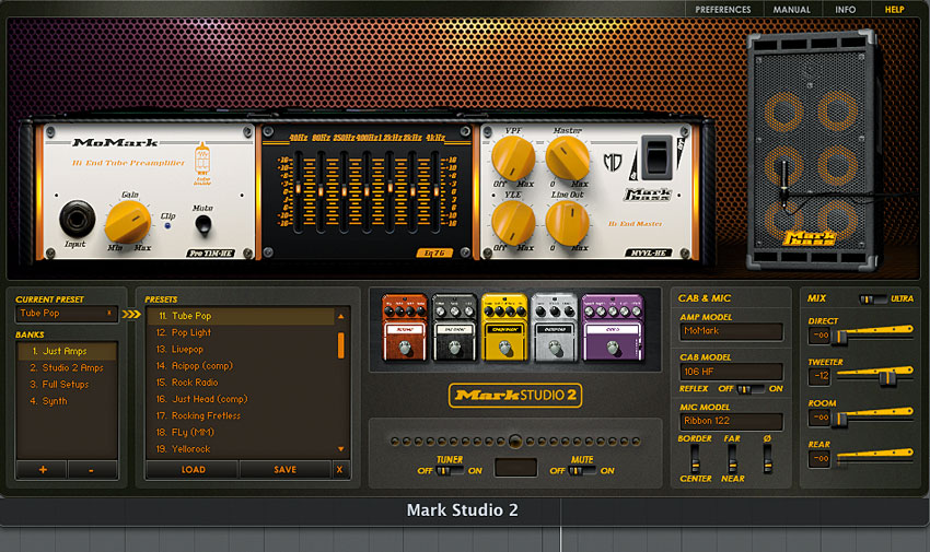 Applying an amp emulation