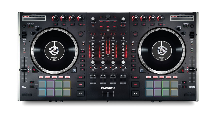 NS7 II features four channels, 16 backlit RGB velocity-sensitive Akai MPC pads and the most comprehensive integration for Serato DJ available