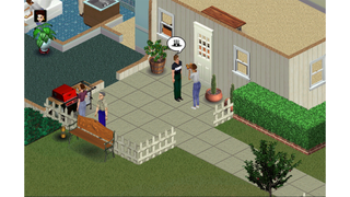 Sims 1 BBQ outside