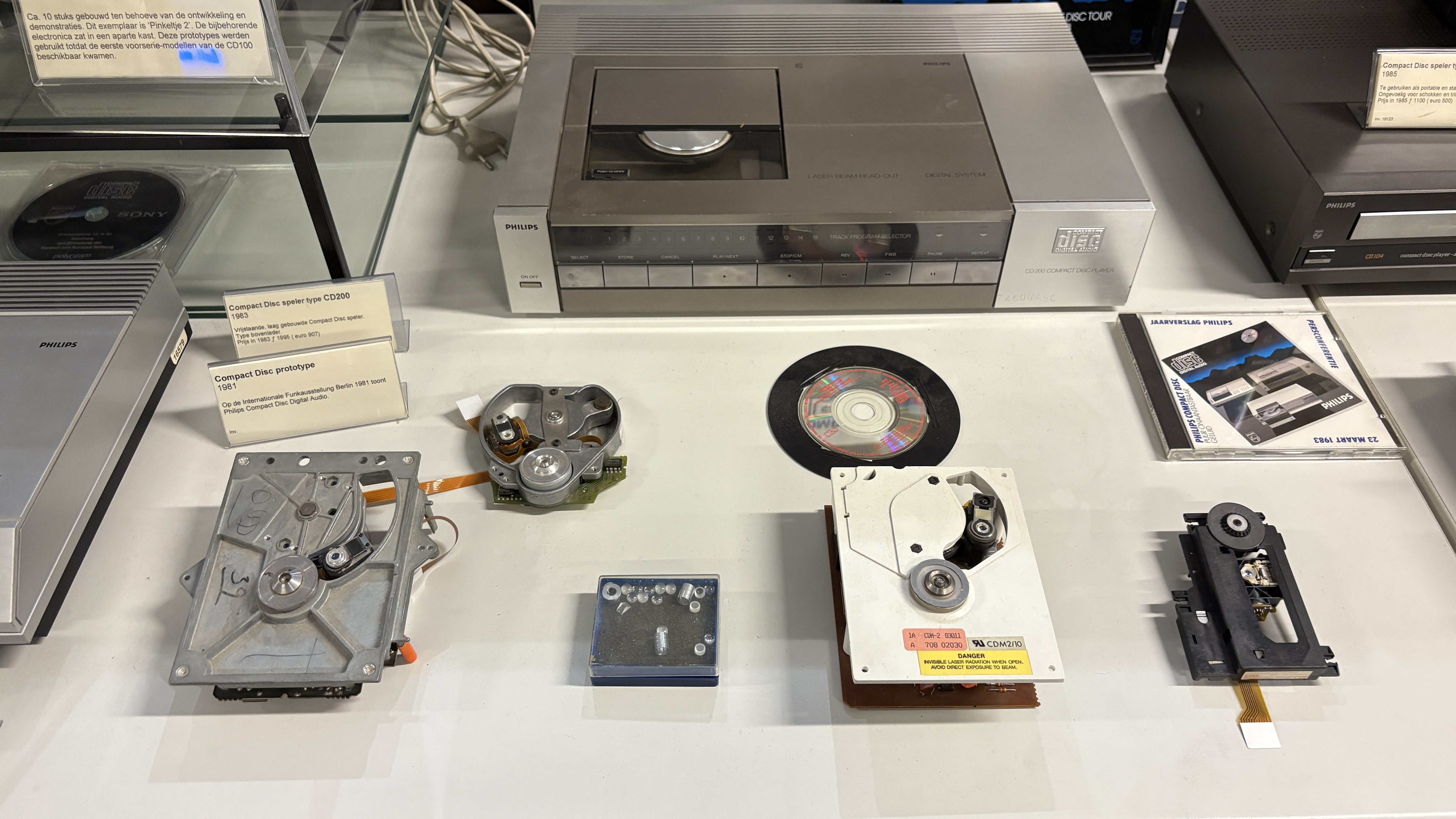 First prototype of Philips CD player and CD100