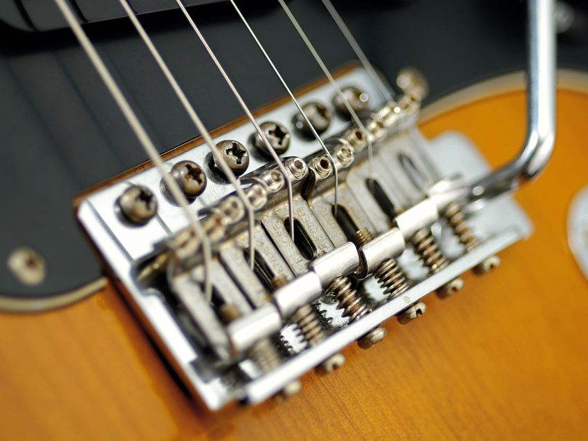 The Strat's Synchronised Tremolo is well set up and very stable.