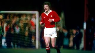 15 April 1978, Norwich - Football League Division One - Norwich City v Manchester United - Steve Coppell of Manchester United. (Photo by Mark Leech/Offside via Getty Images)