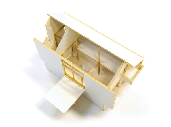 3D architectural model of a house