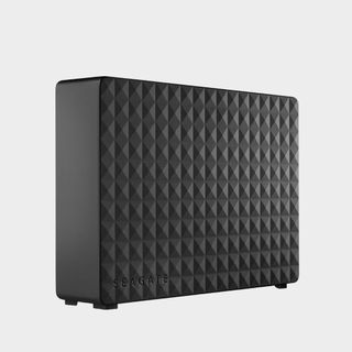 Seagate Expansion 6TB HDD on a grey background