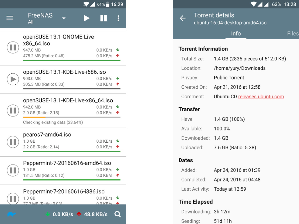 best android torrent apps: transmission remote