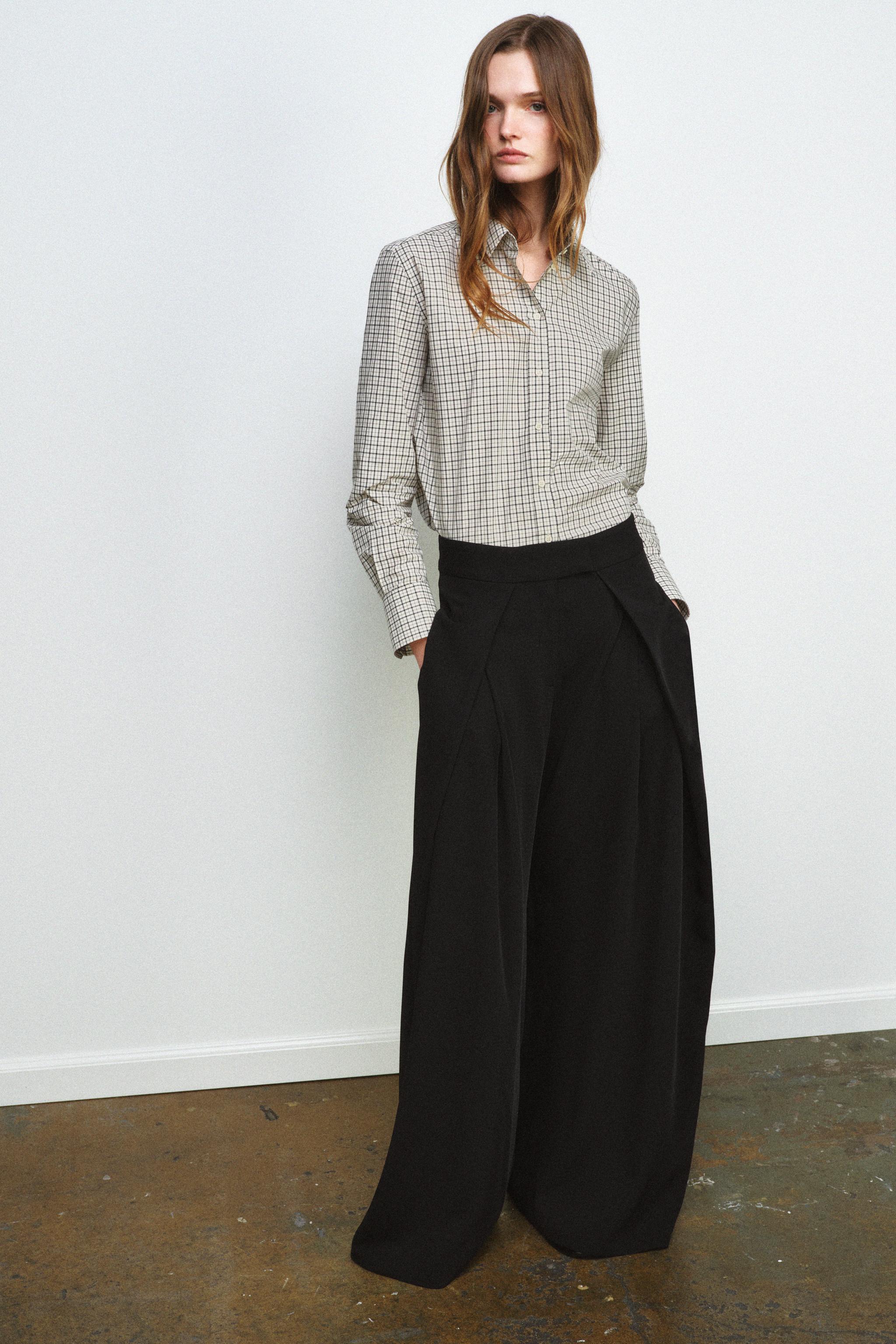 Zw Collection Wide-Leg Trousers