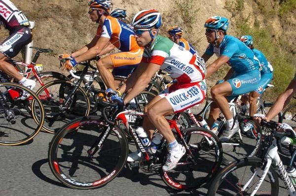 Giovanni Visconti in the bunch earlier in the 225-kilometer race