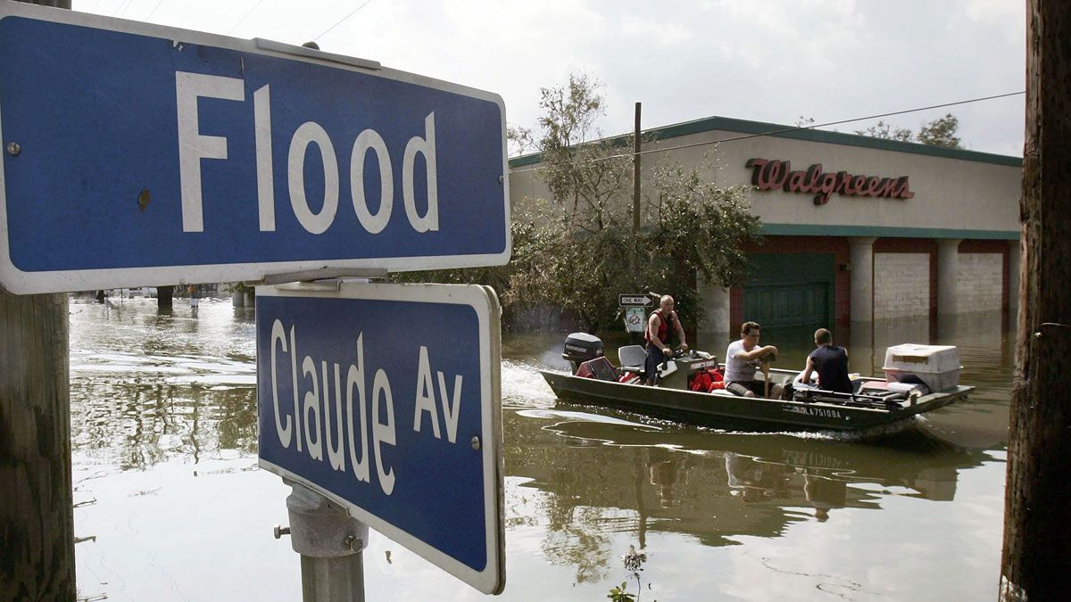 Hurricane Katrina Then