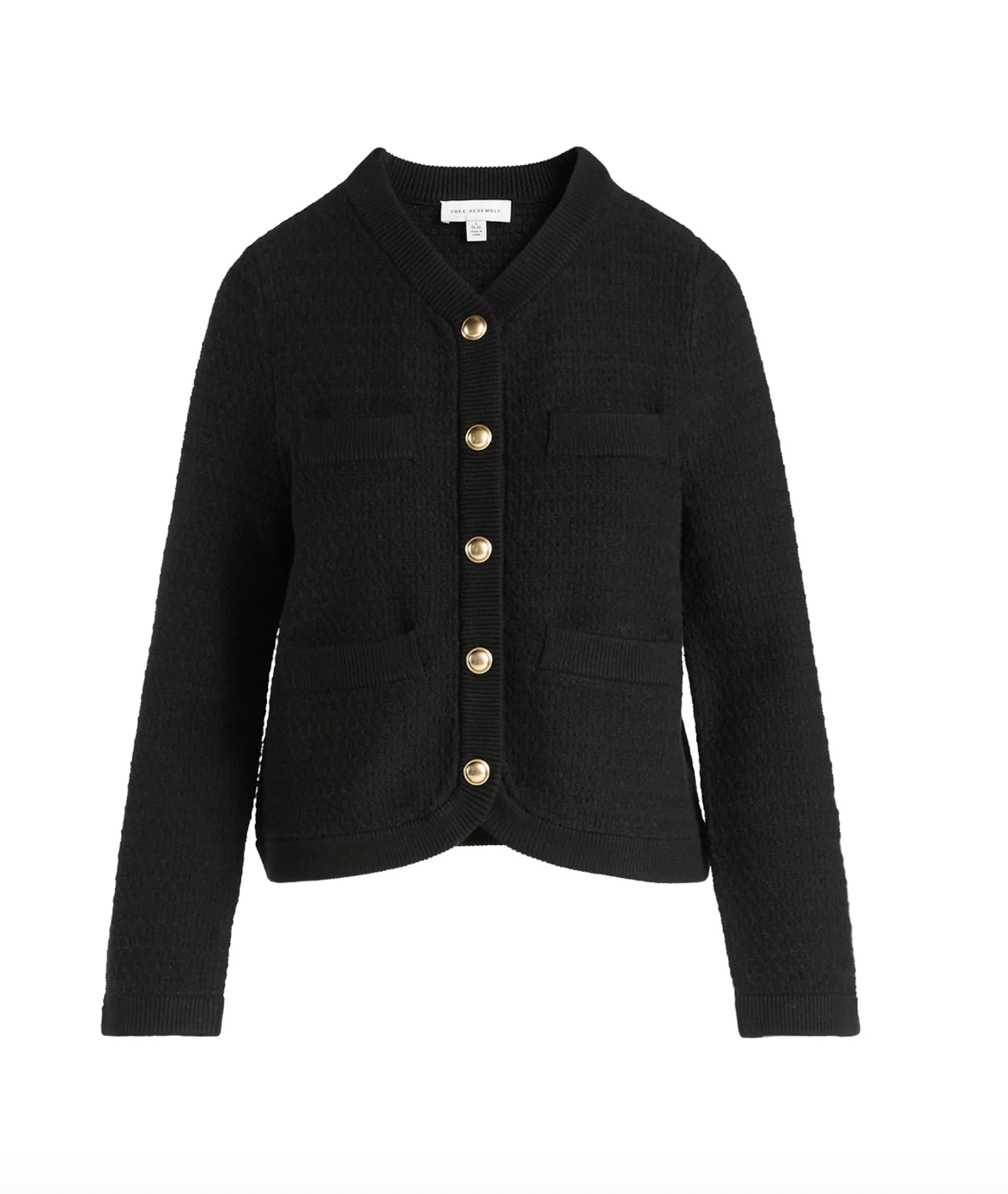 Free Assembly, Free Assembly Women&#039;s and Women&#039;s Plus Textured Cardigan Sweater With Welt Pockets, Lightweight, Sizes Xs-4x