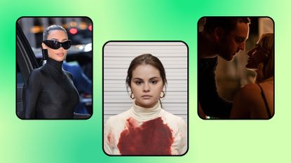 Hulu Black Friday Deal 2022 feature image; a green background with photos of three hulu shows including the kardashians, only murders in the building and tell me lies