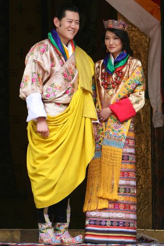 JETSUN PEMA, QUEEN OF BHUTAN in her wedding outfit