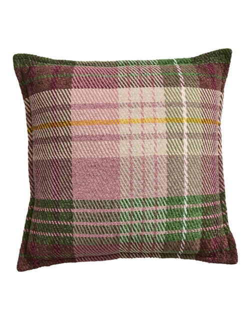 Tartan Plaid Decorative Throw Pillow, 18x18 Inches