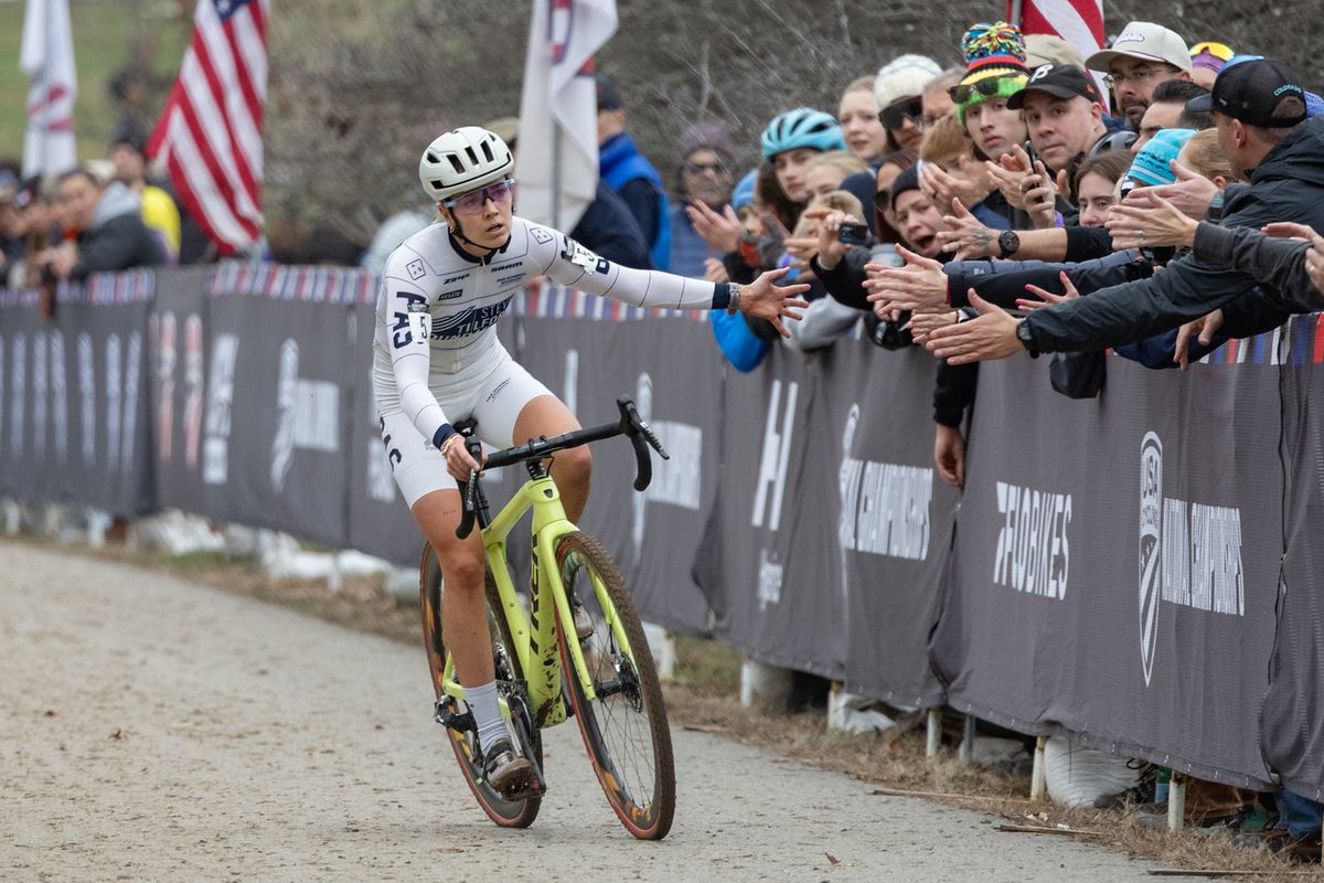 Raylyn Nuss fell back as far as fifth place, but was able to claw her way back on the podium.