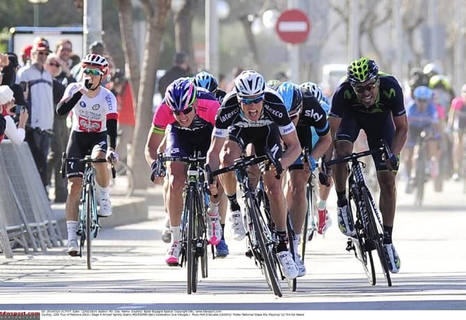 Gianni Meersman (Omega Pharma-Quickstep) on the way to winning the Trofeo Muro