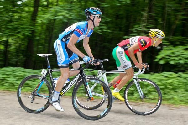 Rory Sutherland (UnitedHealthcare) on the climb with Jesse Anthony (Kelly Benefit Strategies-OptumHealth).