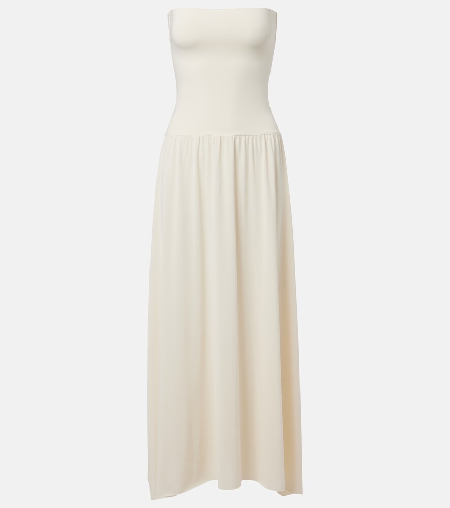 Oda Strapless Crêpe Jersey Maxi Dress